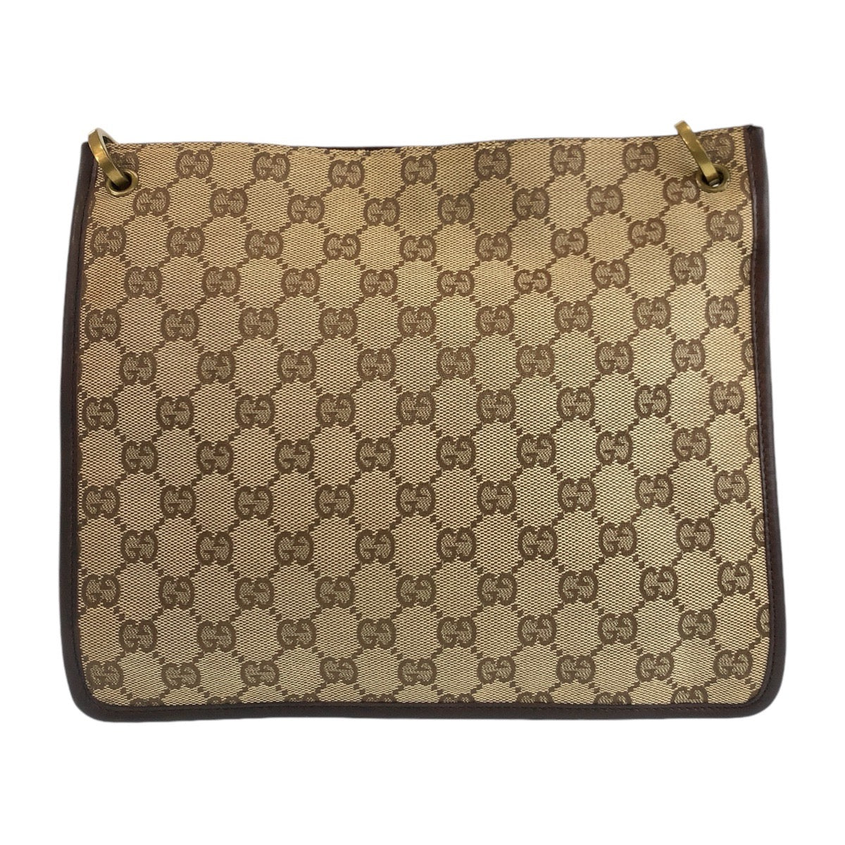 GUCCI Shoulder Bag 91762 GG canvas, leather Brown beige Crossbody Shoulder Bag Messenger Bag Women Used