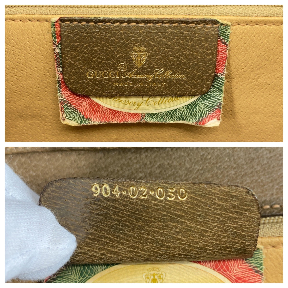 GUCCI Shoulder Bag 904 02 050 GG Supreme canvas, leather Beige Gold Metal Crossbody Shoulder Bag Messenger Bag Old Gucci Women Used