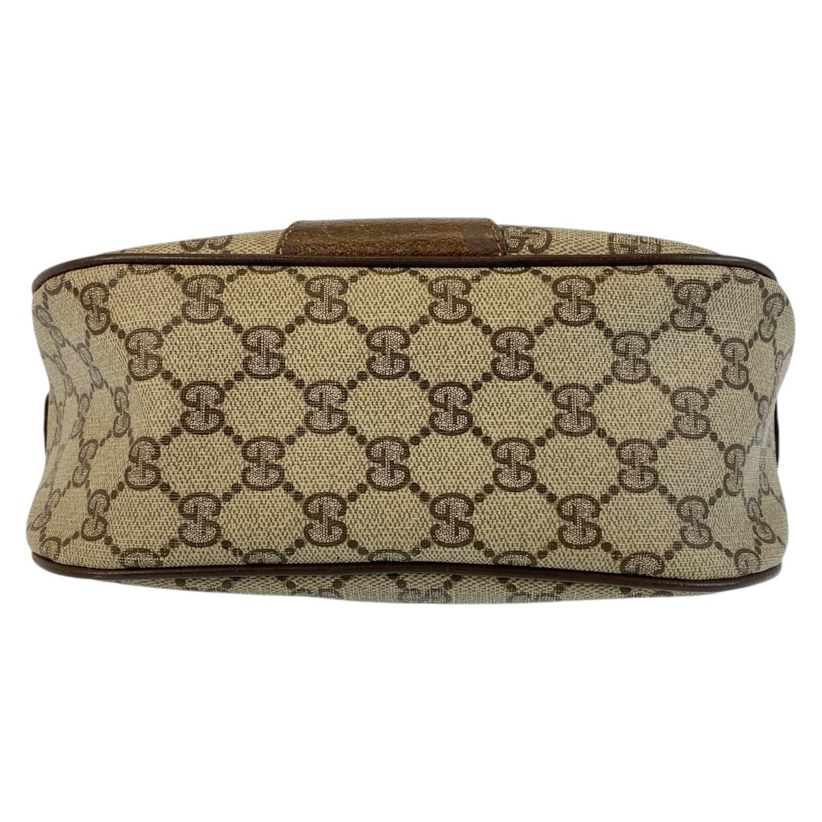 GUCCI Shoulder Bag 89 02 032 GG Supreme canvas, leather Beige Brown Gold Metal Crossbody Shoulder Bag Pochette Sherry Line Old Gucci Women Used
