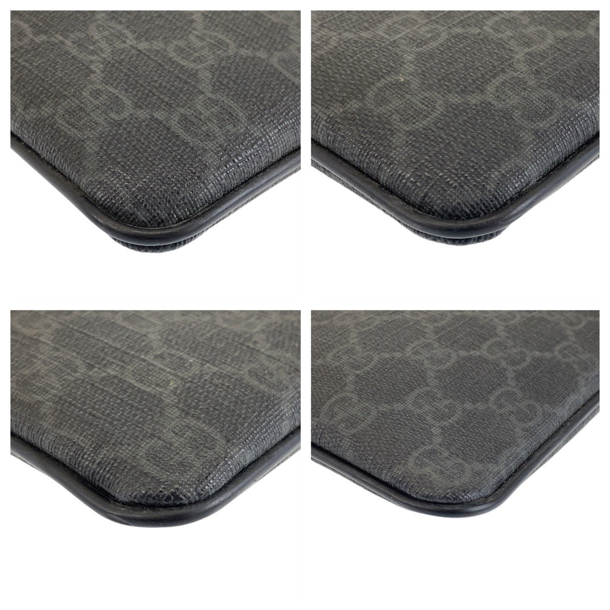 GUCCI Shoulder Bag 162905 GG Supreme Canvas black Crossbody Shoulder Bag Unisex Women Used