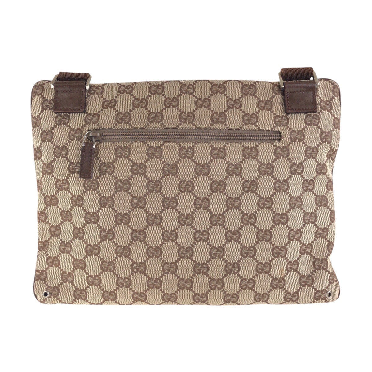 GUCCI Shoulder Bag 90476 GG canvas, leather Beige SilverMetal Crossbody Shoulder Bag Unisex Women Used