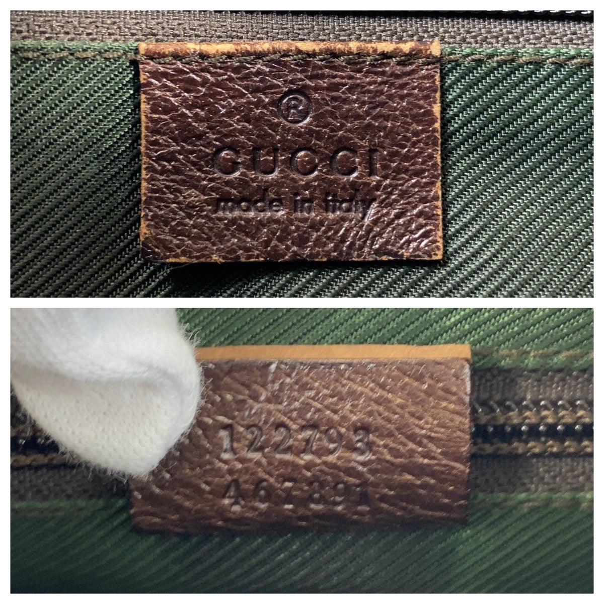 GUCCI Shoulder Bag 122793 GG canvas Brown beige Crossbody Shoulder Bag Messenger Bag Women Used