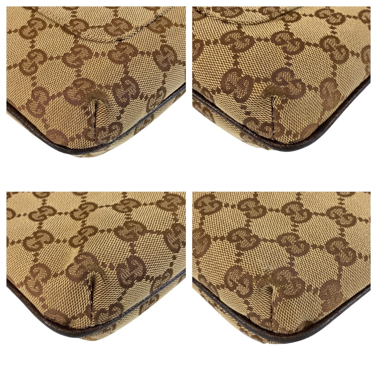 GUCCI Shoulder Bag 122793 GG canvas Brown beige Crossbody Shoulder Bag Messenger Bag Women Used