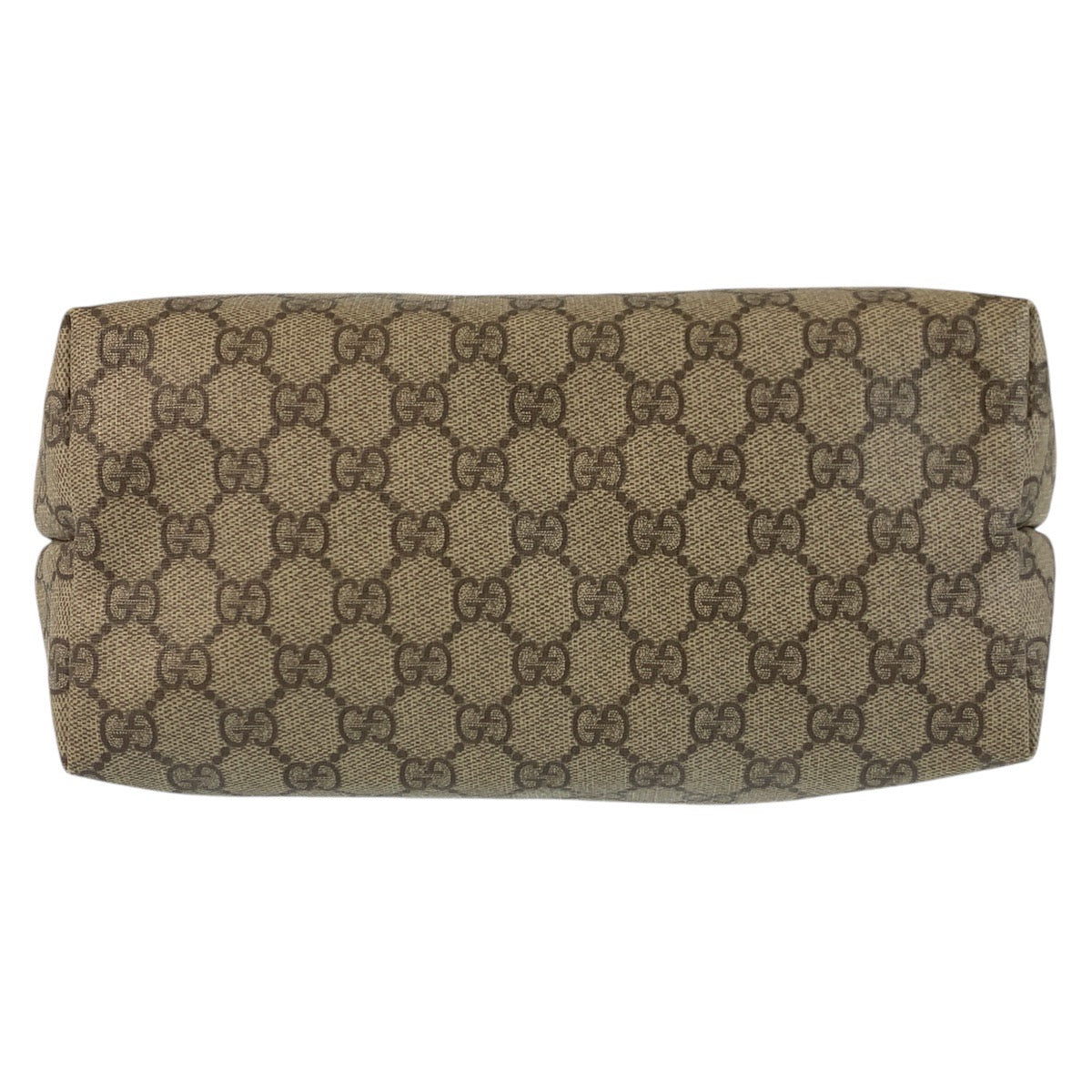 GUCCI Tote Bag 189896 GG Supreme canvas, leather Brown Gold Metal Tote Bag Shoulder Bag Women Used