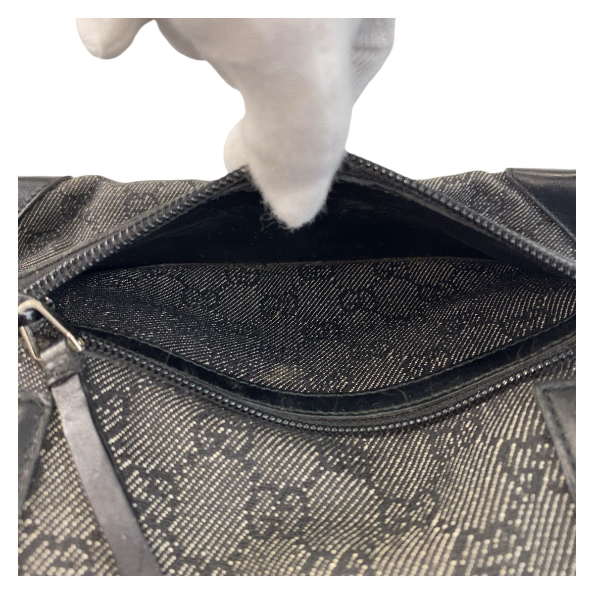 GUCCI Tote Bag 28893 GG canvas, leather black Tote Bag Shoulder Bag Women Used
