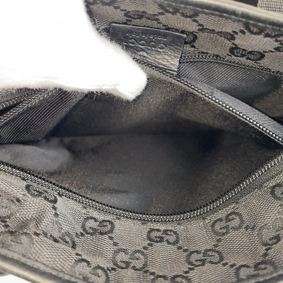 GUCCI Tote Bag 28893 GG canvas, leather black Tote Bag Shoulder Bag Women Used