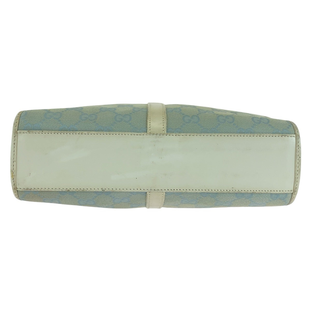 GUCCI Tote Bag GG canvas, leather Light Blue Gold Metal Tote Bag handbag Jackie line Women Used