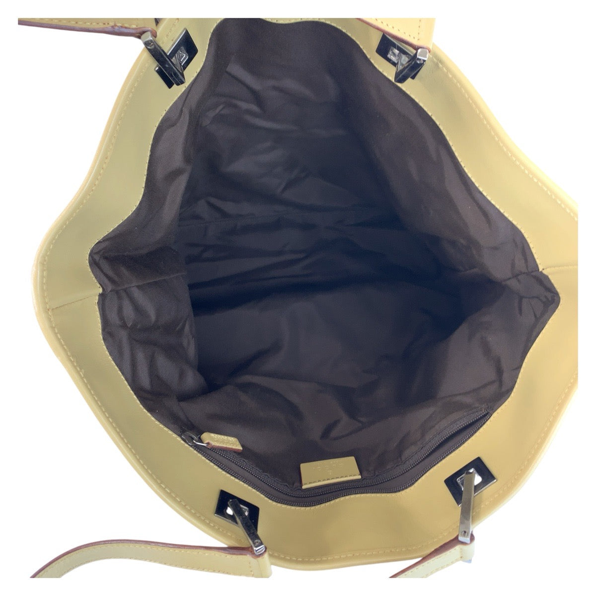 GUCCI Tote Bag 31243 GG canvas, leather Brown Beige SilverMetal Tote Bag Shoulder Bag Women Used