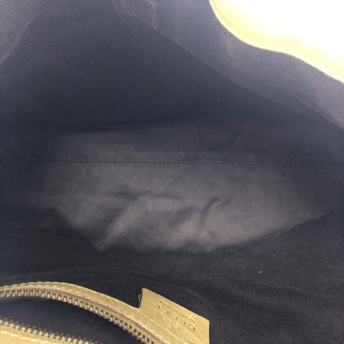 GUCCI Shoulder Bag 110291 GG canvas, leather Yellow Beige Gold Metal Jackie Women Used