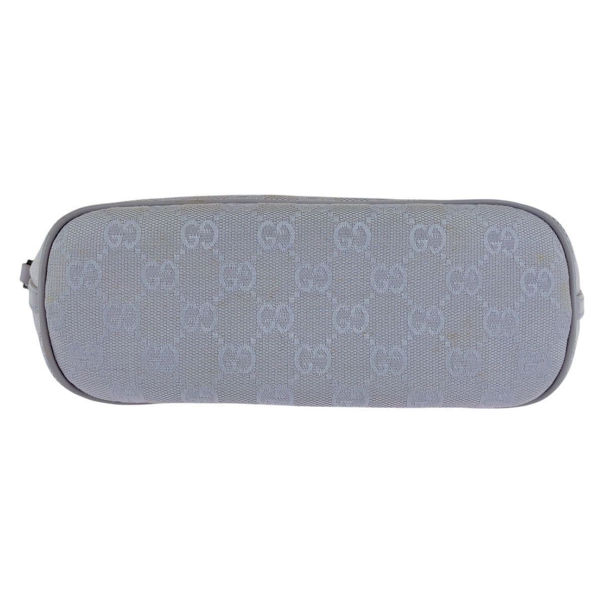 GUCCI Handbag 7198 GG canvas, leather Grey SilverMetal Handbag accessory pouch Women Used