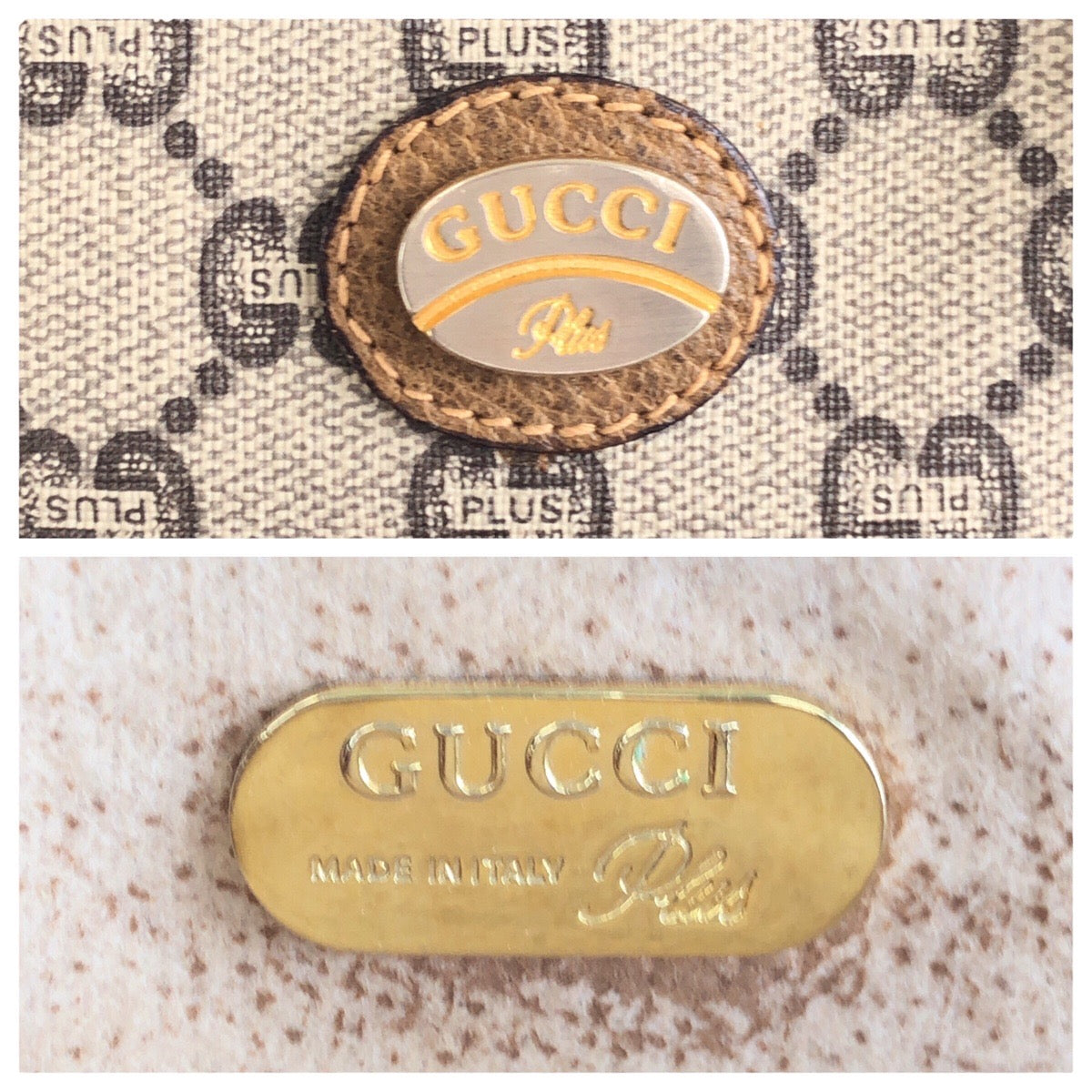 GUCCI Shoulder Bag GG Supreme canvas, leather Beige Gold Metal Crossbody Shoulder Bag GUCCI Plus Women Used