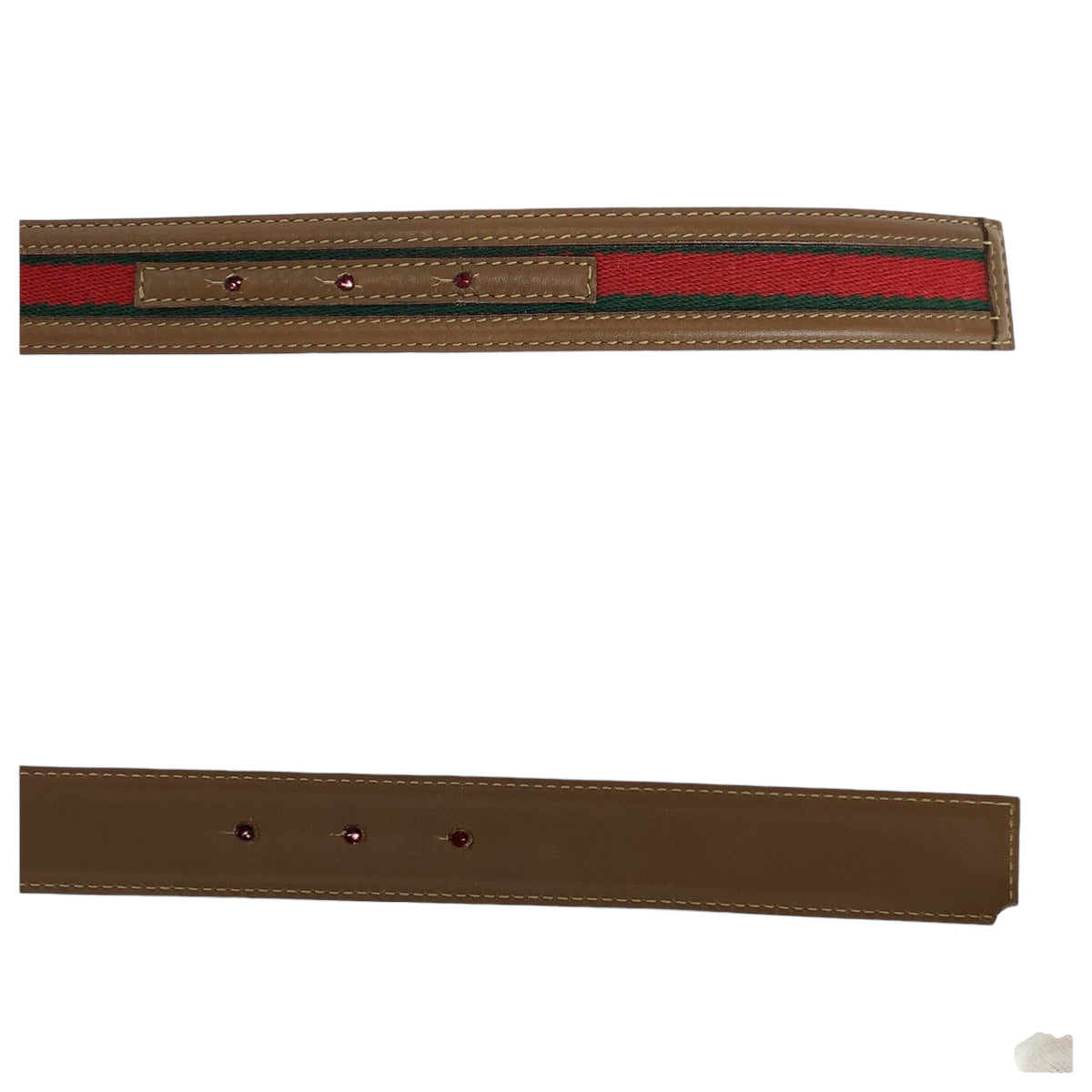 GUCCI belt 037 1192 leather Brown sherry line interlocking 30