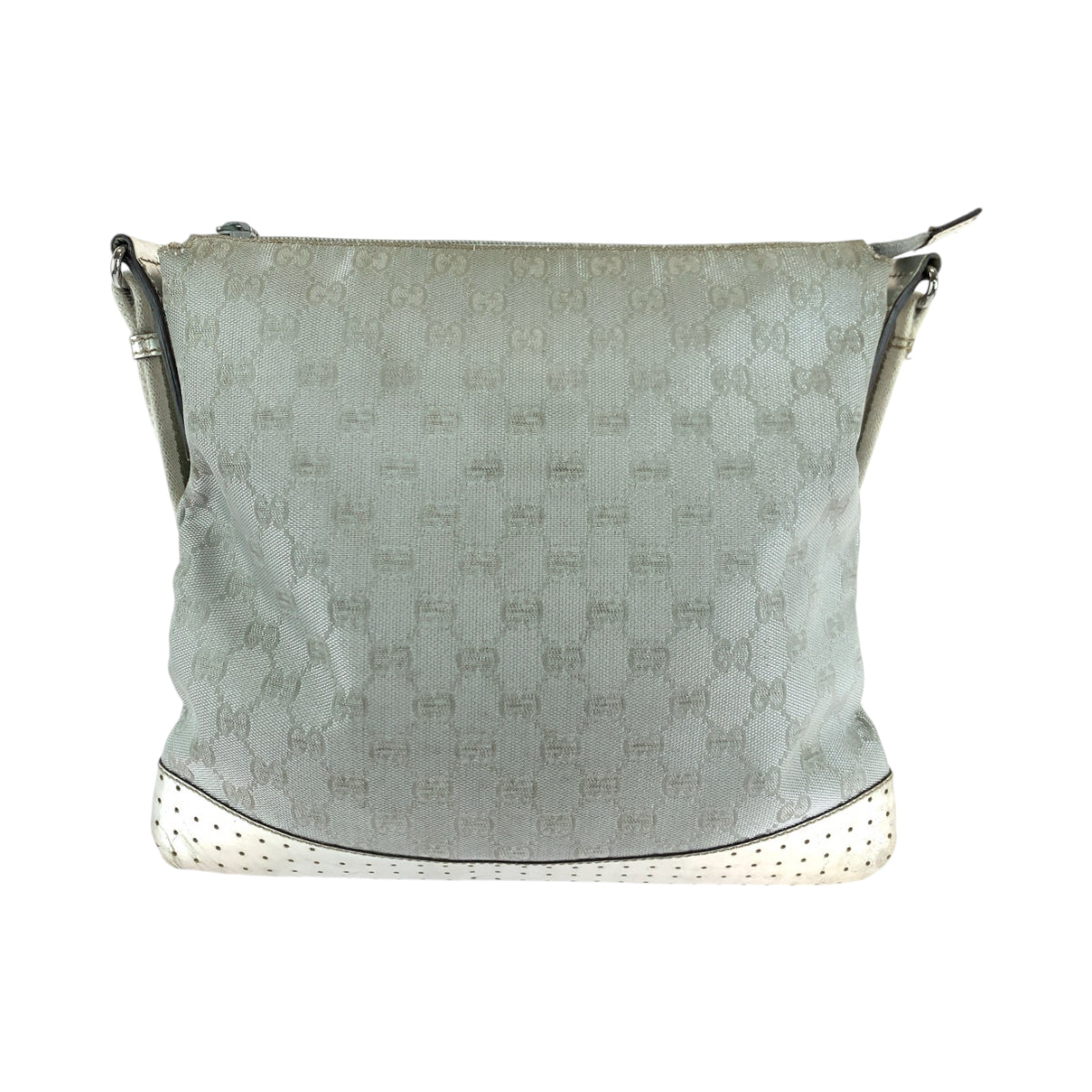 GUCCI Shoulder Bag 145857 GG canvas, enamel Silver SilverMetal Shoulder Bag pochette Women Used