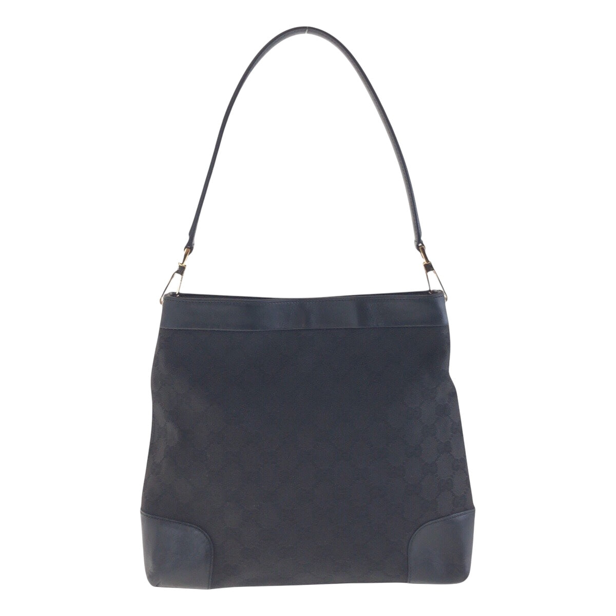 GUCCI Shoulder Bag 001 4231 2123 GG canvas, leather Black GoldMetal Shoulder Bag Women Used