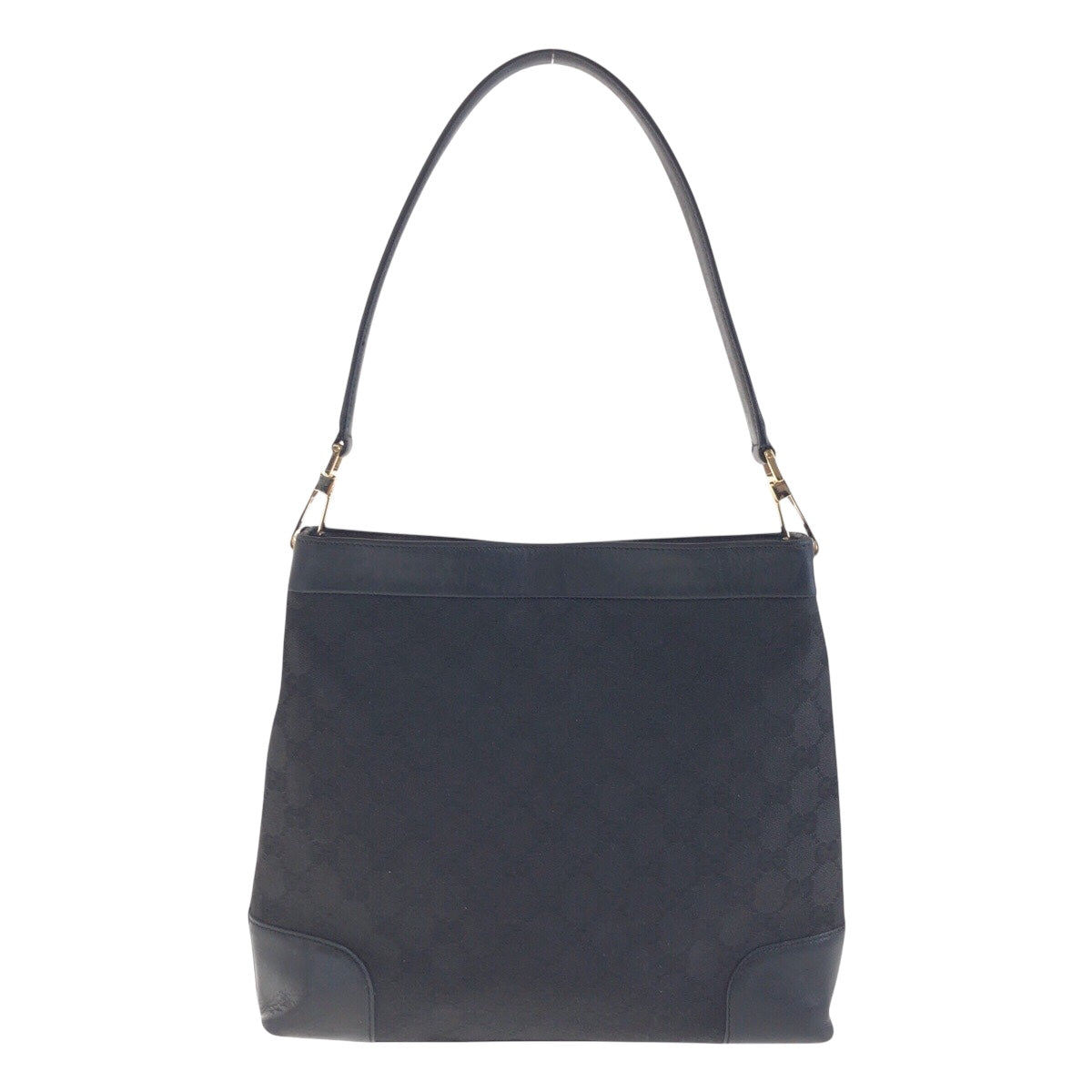 GUCCI Shoulder Bag 001 4231 2123 GG canvas, leather Black GoldMetal Shoulder Bag Women Used