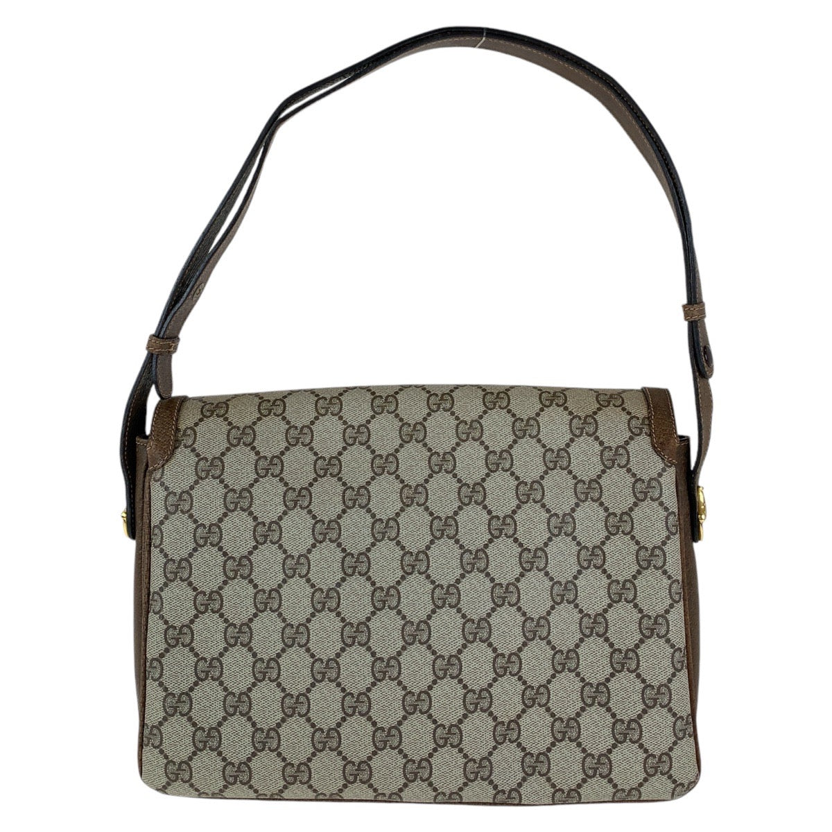 GUCCI Shoulder Bag 14 01 4084 GG Supreme canvas, leather Brown Gold Metal Crossbody Shoulder Bag Old Gucci Women Used