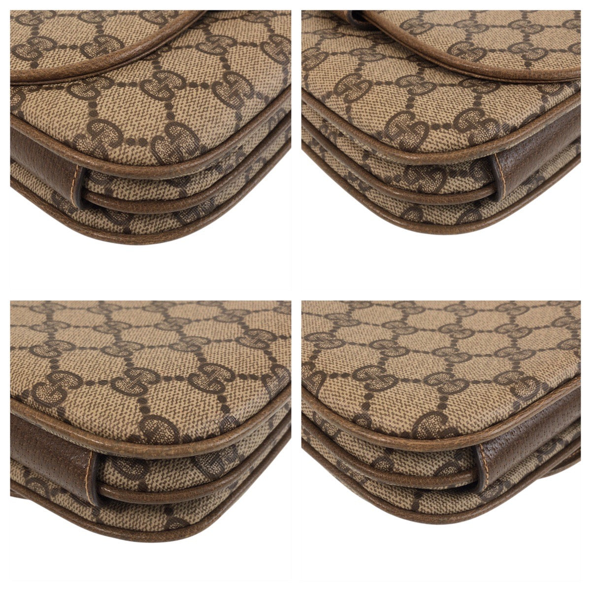 GUCCI Shoulder Bag 001 406 1780 GG Supreme canvas, leather Brown Gold Metal Crossbody Shoulder Bag Messenger Bag Old Gucci Women Used