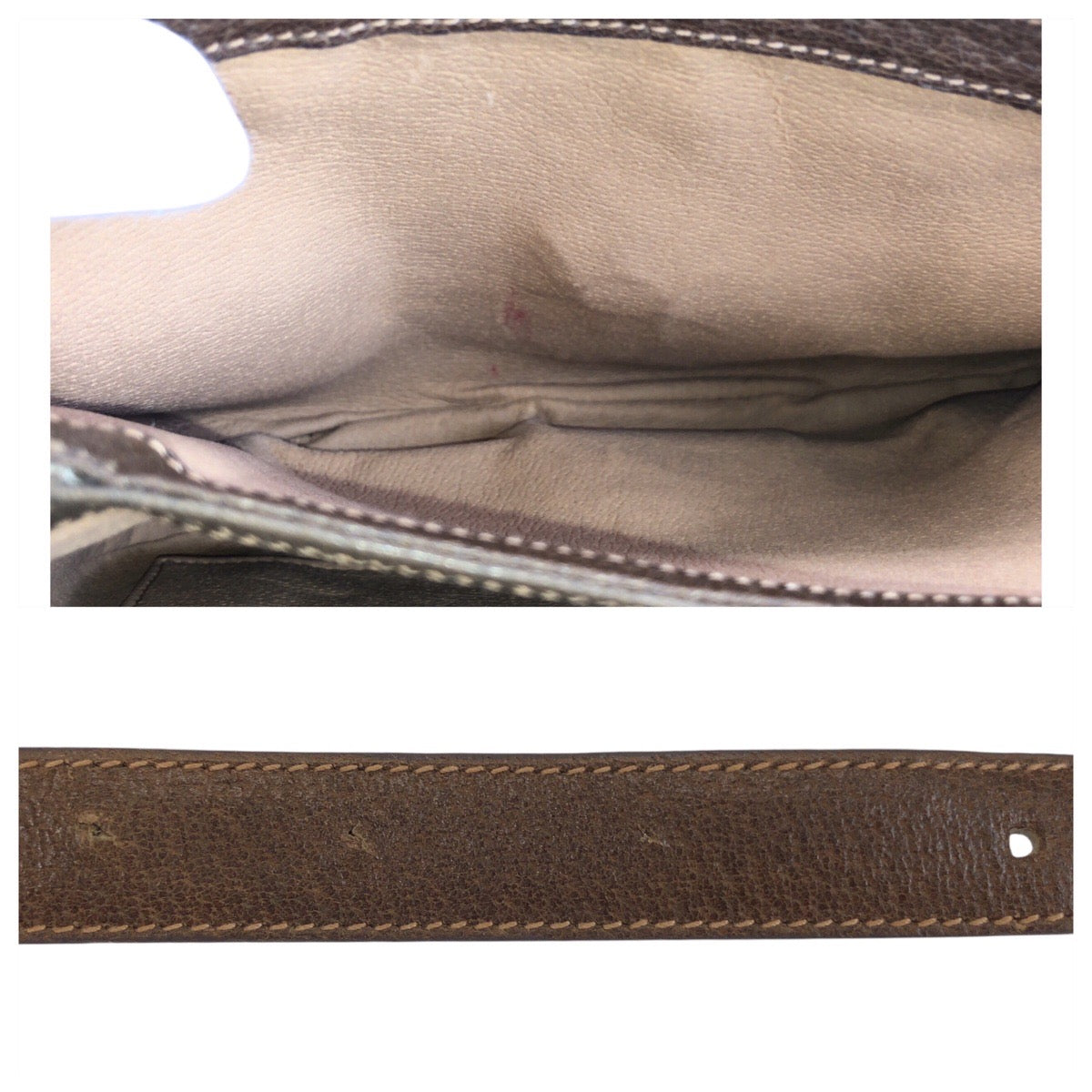GUCCI Shoulder Bag 001 406 1780 GG Supreme canvas, leather Brown Gold Metal Crossbody Shoulder Bag Messenger Bag Old Gucci Women Used