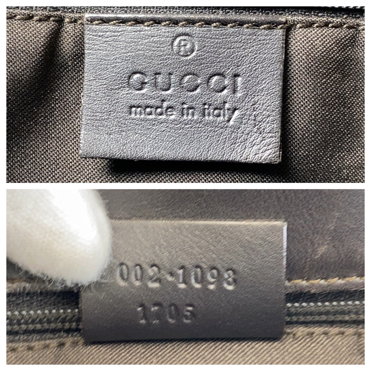 GUCCI Tote Bag 002 1098 GG canvas, leather Beige Brown Gold Metal Tote Bag Shoulder Bag Women Used
