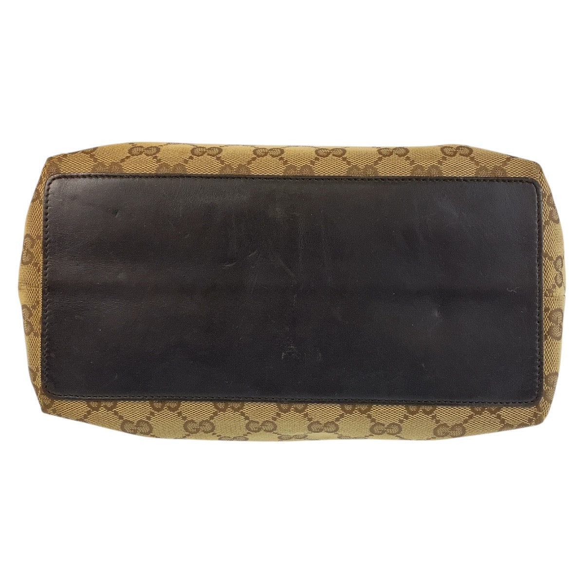 GUCCI Tote Bag 002 1098 GG canvas, leather Beige Brown Gold Metal Tote Bag Shoulder Bag Women Used