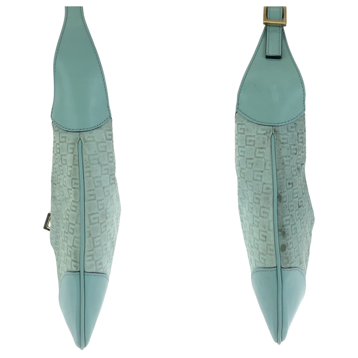 GUCCI Shoulder Bag 001 4057 GG canvas Blue GoldMetal Shoulder Bag Hobo Jackie Women Used