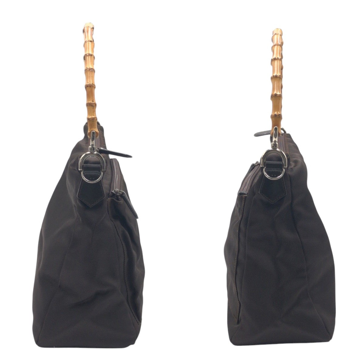 GUCCI Handbag 000 0509 polyester Brown Bamboo