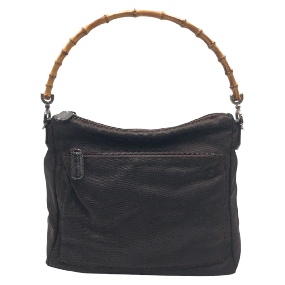 GUCCI Handbag 000 0509 polyester Brown Bamboo