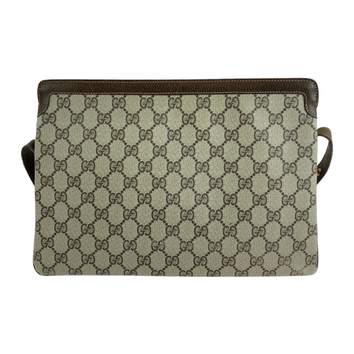 GUCCI Shoulder Bag 001 16 4035 GG Supreme canvas, leather Brown Gold Metal Crossbody Shoulder Bag Sherry line Old Gucci Women Used