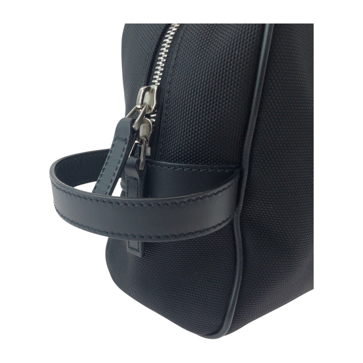 GUCCI business bag 630916 Canvas, Leather Black SilverMetal business bag pouch Sherry line mens Used