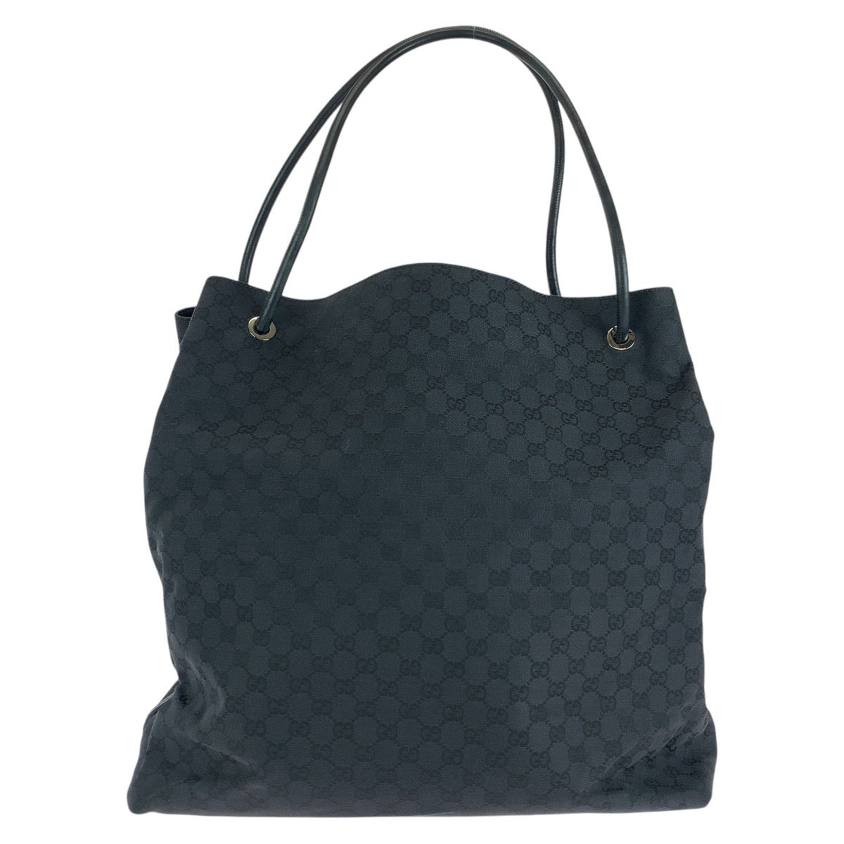 GUCCI Tote Bag 101268 GG canvas, leather BlackSilverMetal Tote Bag Shoulder Bag Unisex Women Used
