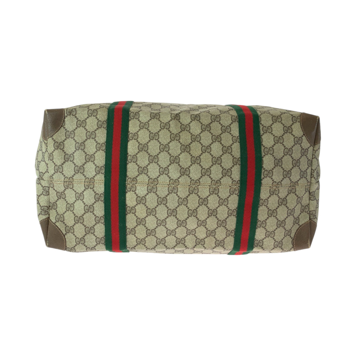 GUCCI Boston Duffel bag 89 19 012 GG Supreme Canvas Beige brown Boston Duffel bag Shoulder Bag Old Gucci Shelly Line Women Used