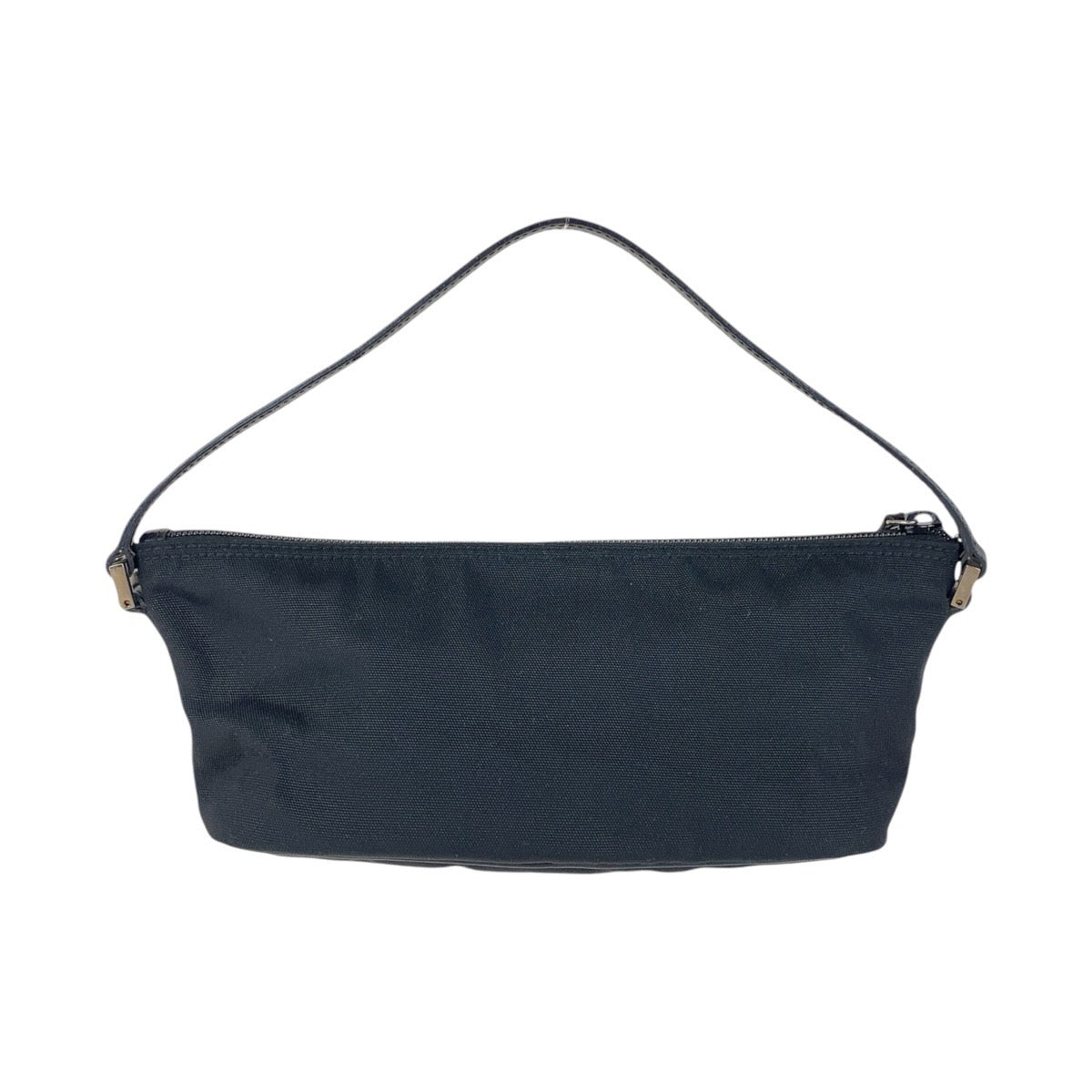 GUCCI Handbag 039 1103 Nylon Black Silver Metal Handbag accessory pouch Women Used