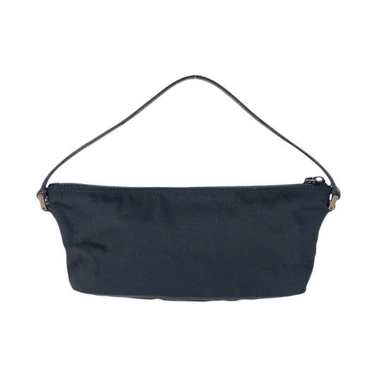 GUCCI Handbag 039 1103 Nylon Black Silver Metal Handbag accessory pouch Women Used
