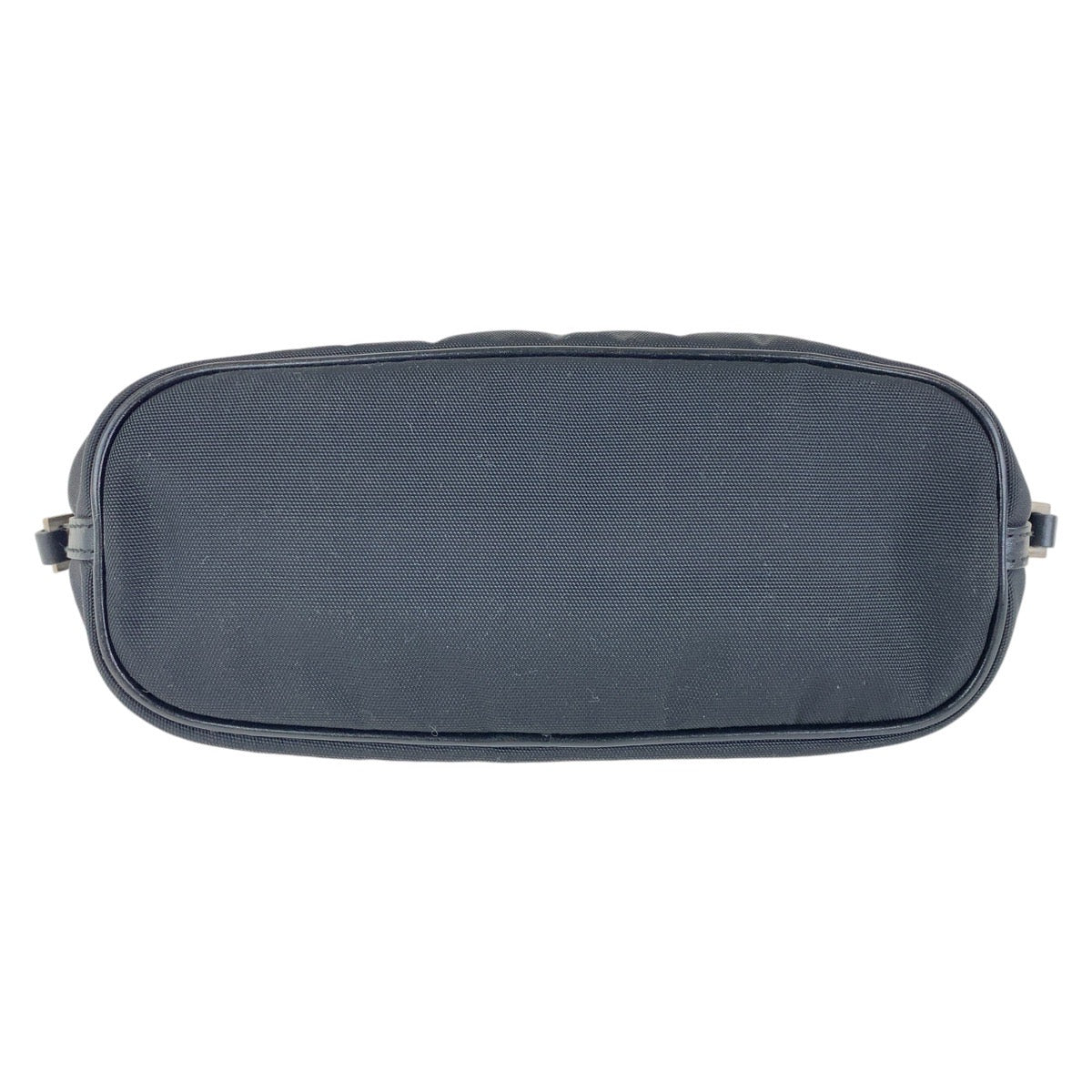 GUCCI Handbag 039 1103 Nylon Black Silver Metal Handbag accessory pouch Women Used