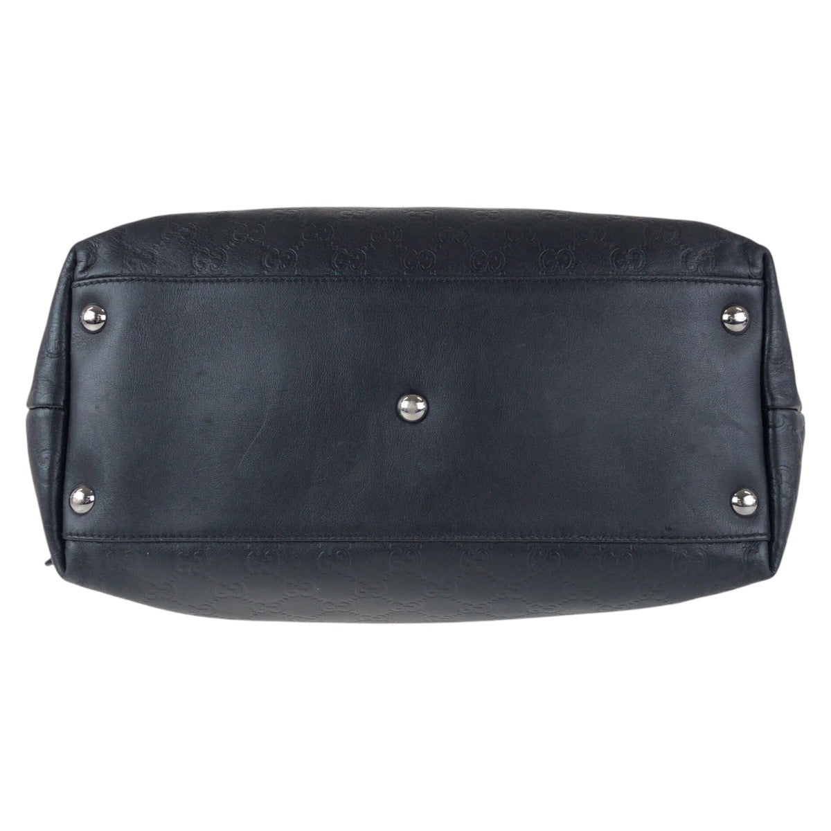 GUCCI Tote Bag 162486 leather Black black Tote Bag Shoulder Bag 2way Guccisima mens Used