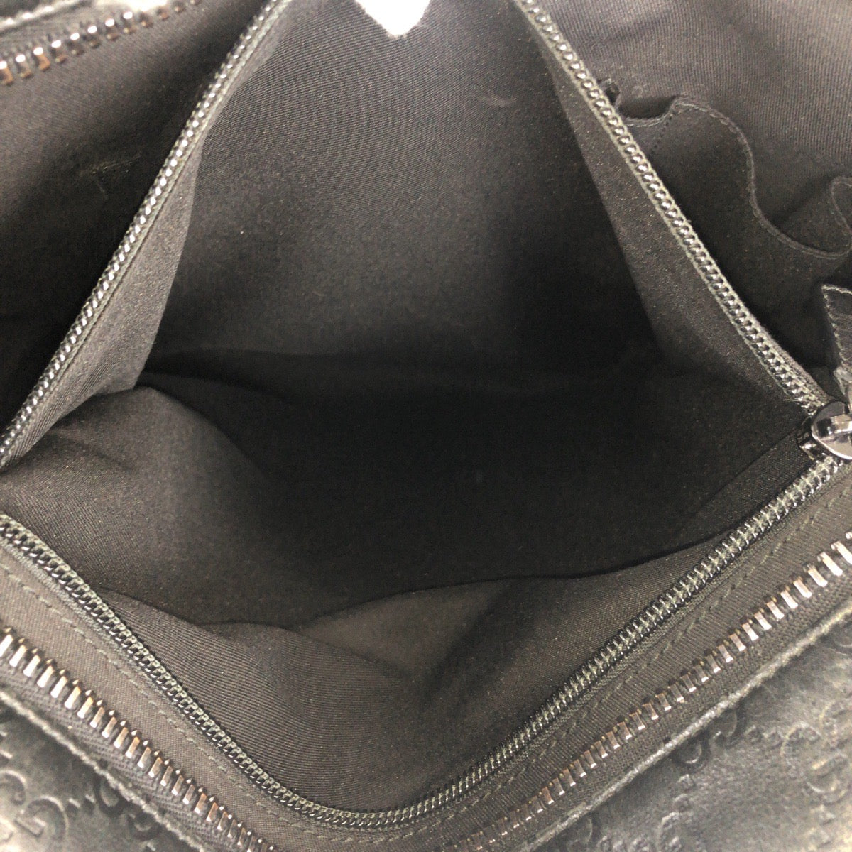 GUCCI Tote Bag 162486 leather Black black Tote Bag Shoulder Bag 2way Guccisima mens Used