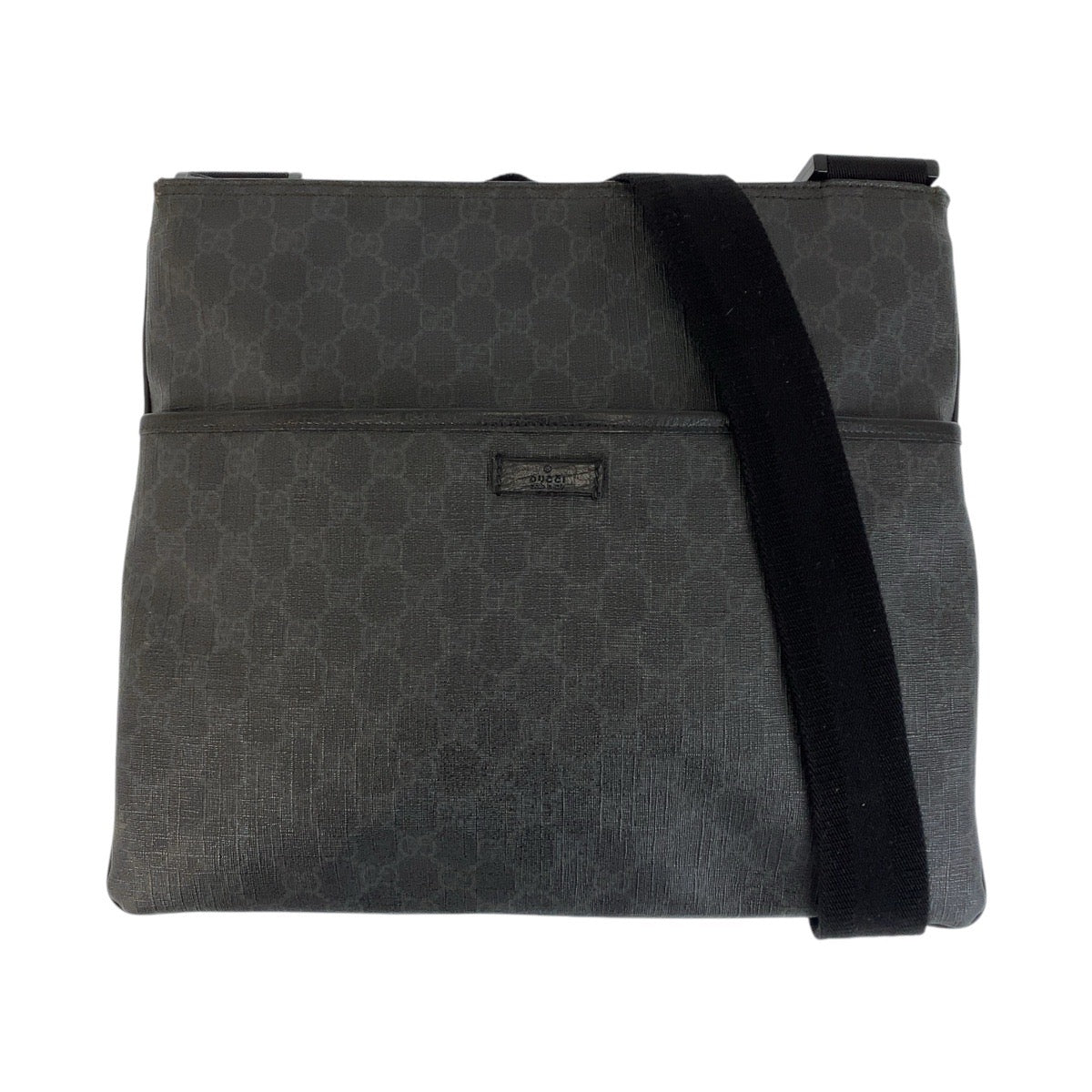 GUCCI Shoulder Bag 162904 GG Supreme Canvas Black black Crossbody Shoulder Bag Messenger Bag Women Used