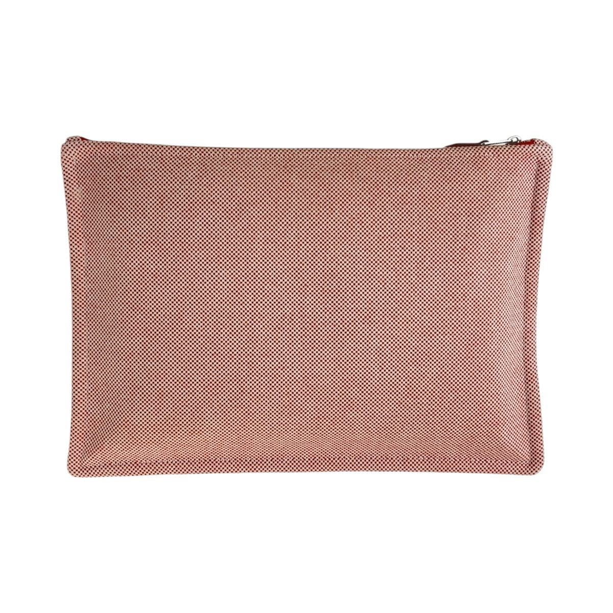HERMES Clutch bag Tower ash Vermilion Pink SilverMetal Clutch bag pouch H tissage Women Used