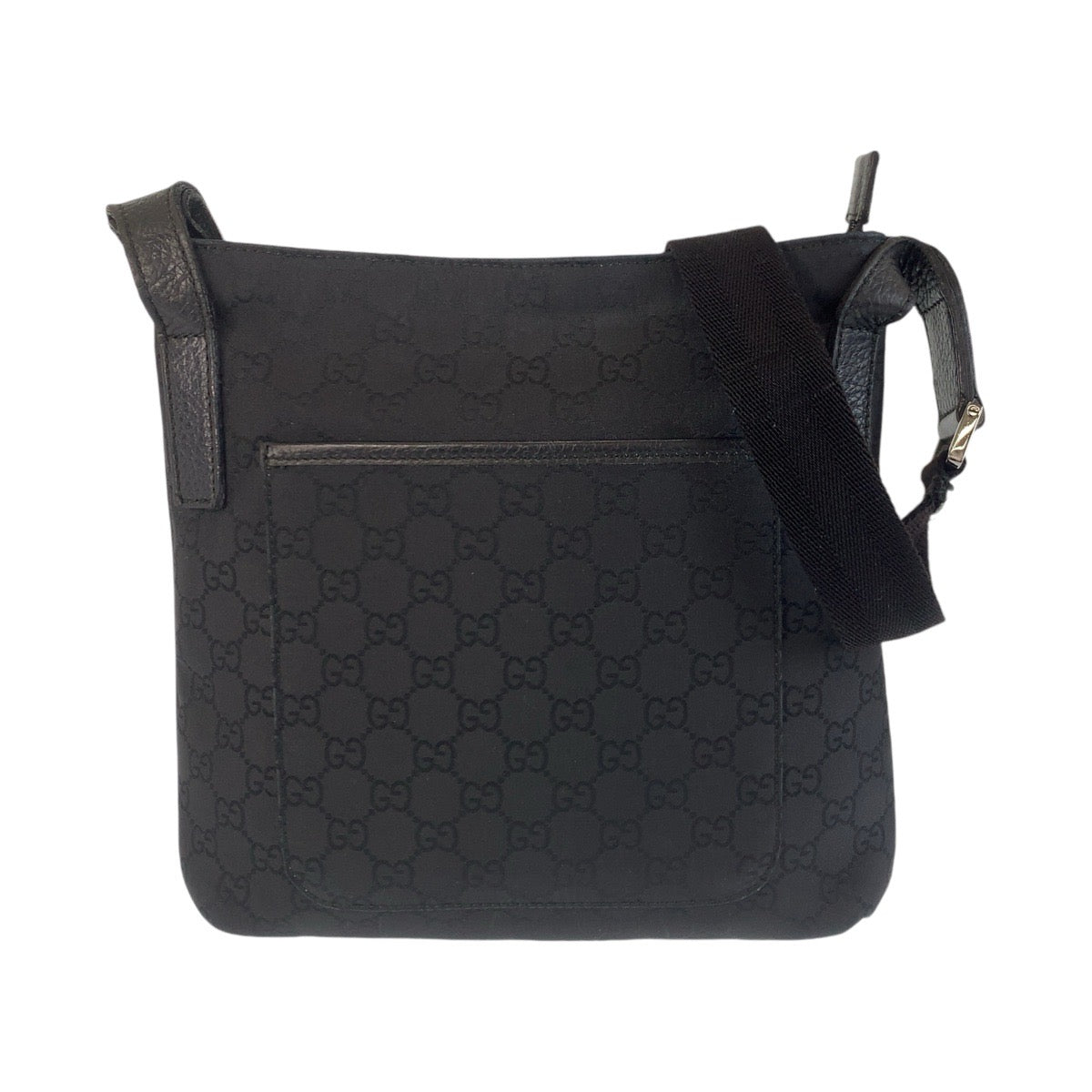 GUCCI Shoulder Bag 293572 GG canvas, leather Black black Crossbody Shoulder Bag Messenger Bag Women Used