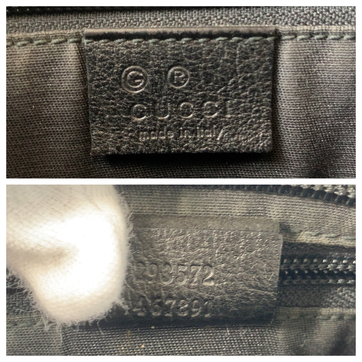 GUCCI Shoulder Bag 293572 GG canvas, leather Black black Crossbody Shoulder Bag Messenger Bag Women Used