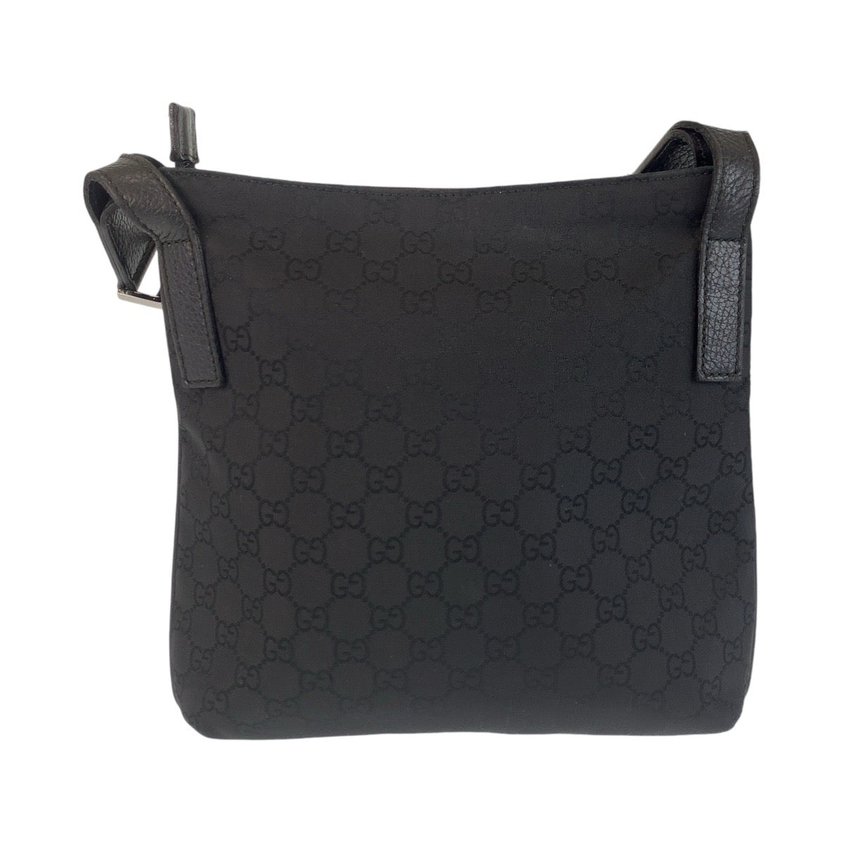 GUCCI Shoulder Bag 293572 GG canvas, leather Black black Crossbody Shoulder Bag Messenger Bag Women Used