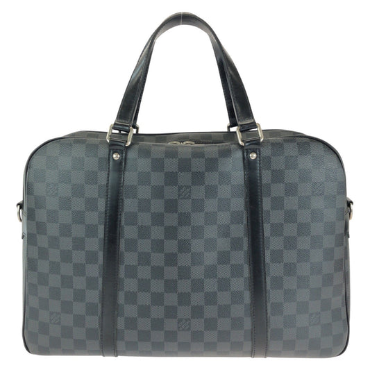LOUIS VUITTON Business bag N48118 PVC Black SilverMetal Business bag briefcase Damier Graphite Yone mens Used