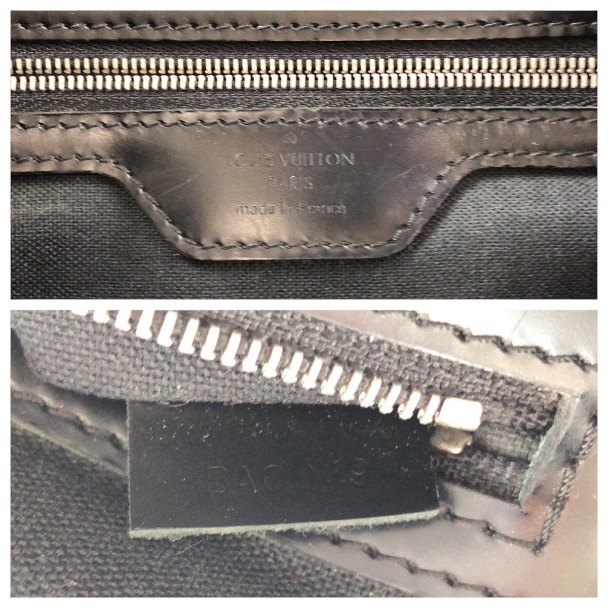 LOUIS VUITTON Business bag N48118 PVC Black SilverMetal Business bag briefcase Damier Graphite Yone mens Used