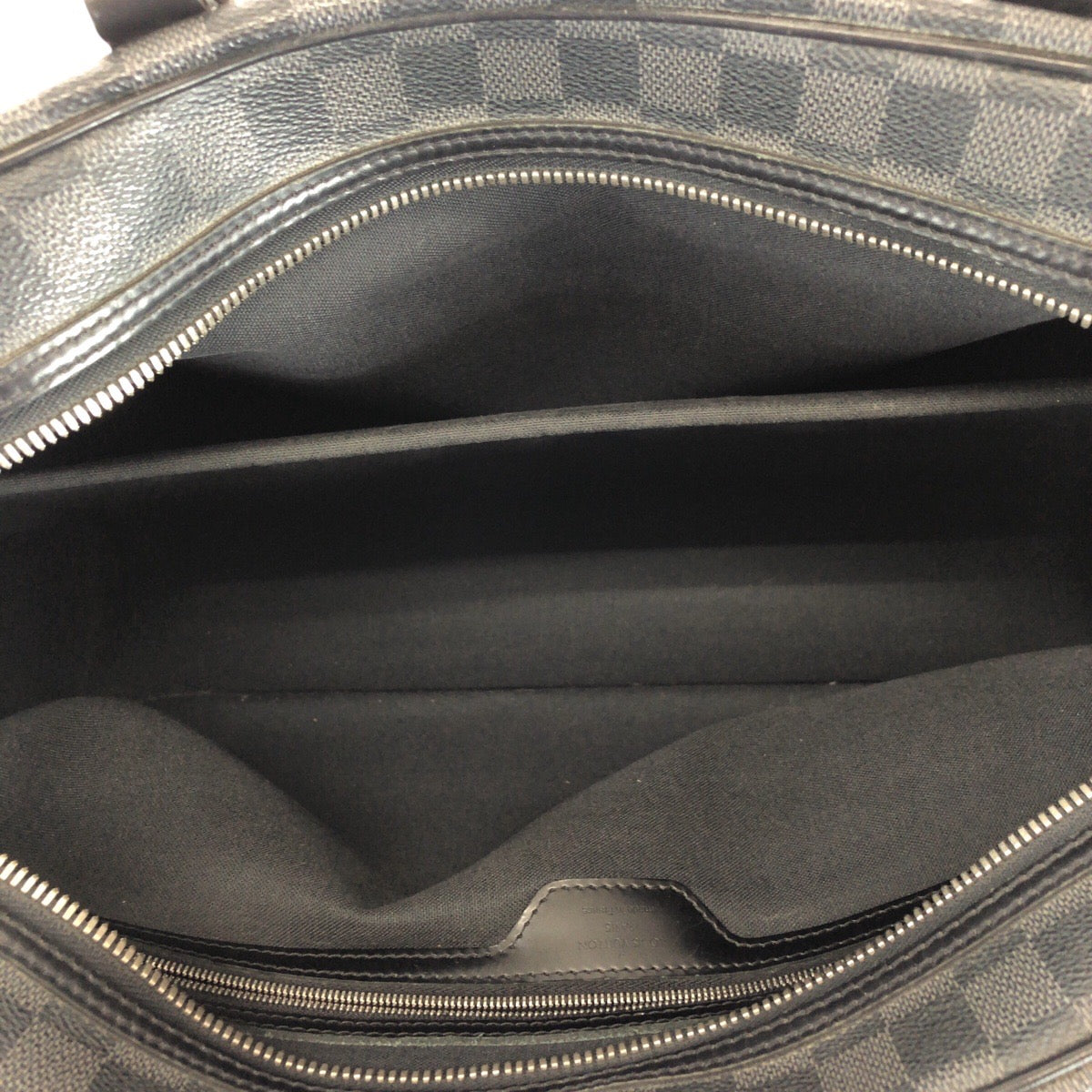 LOUIS VUITTON Business bag N48118 PVC Black SilverMetal Business bag briefcase Damier Graphite Yone mens Used