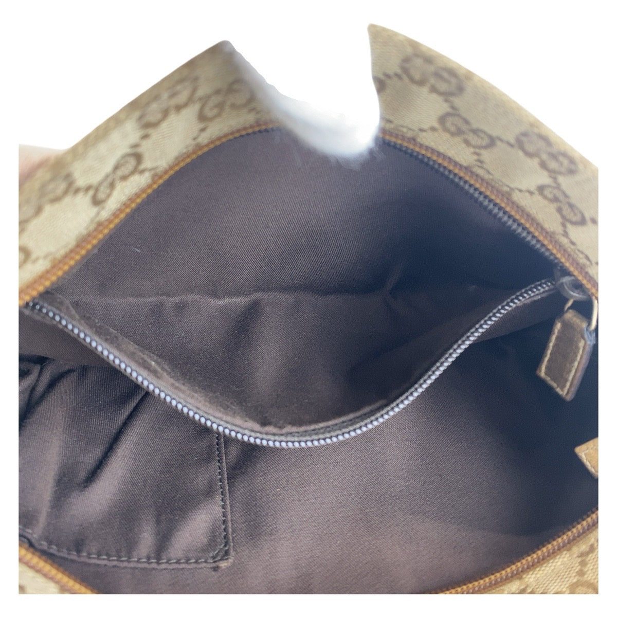 GUCCI Shoulder Bag GG canvas Beige Pink Gold Metal Crossbody Shoulder Bag Messenger Bag Sherry line Women Used