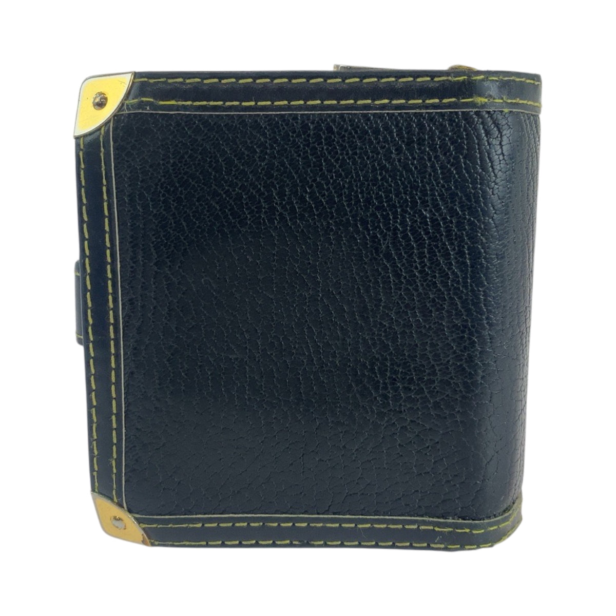LOUIS VUITTON Bifold Wallet M91828 leather black Suhari