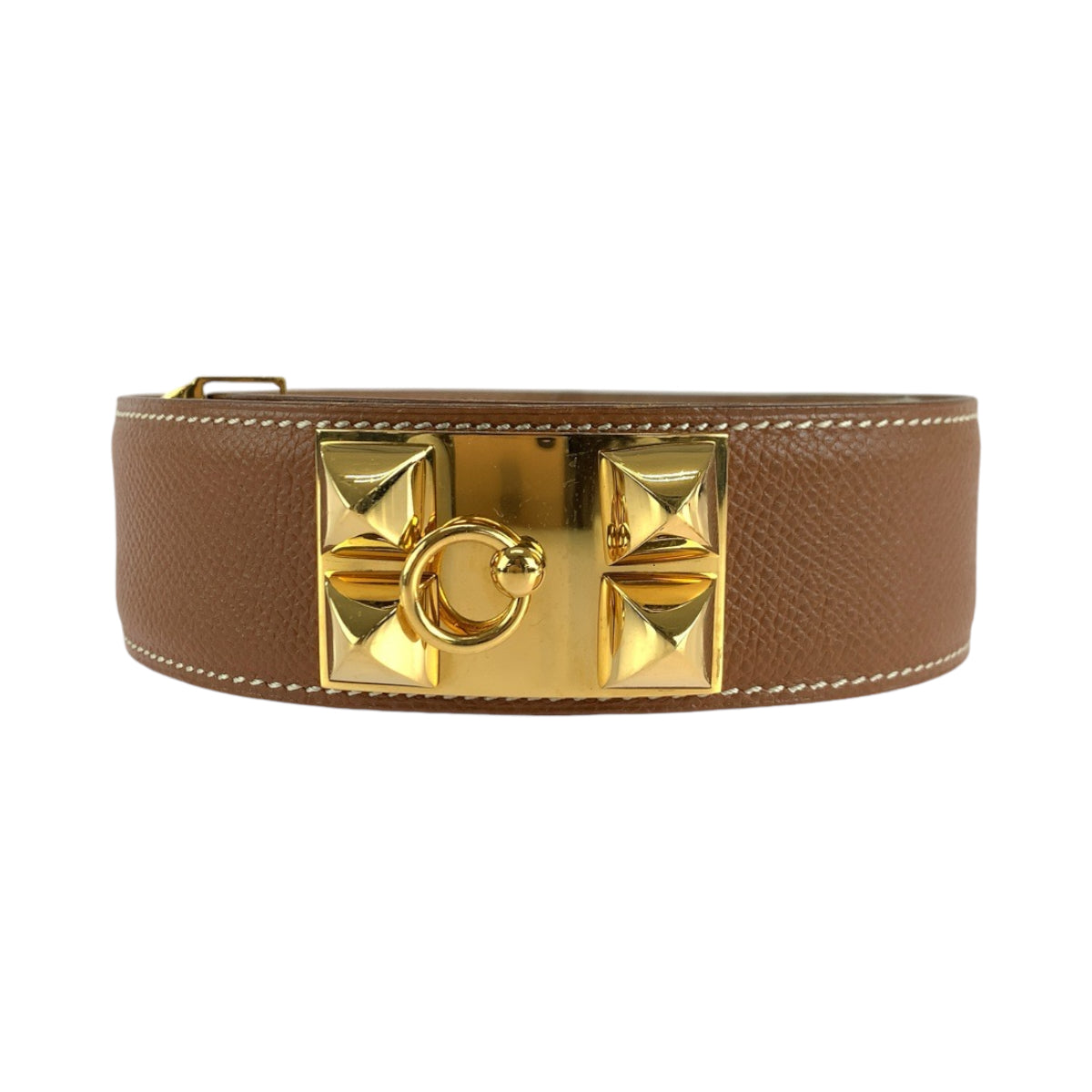HERMES belt leather Brown Cory Edssian Medor No Size (See Description)