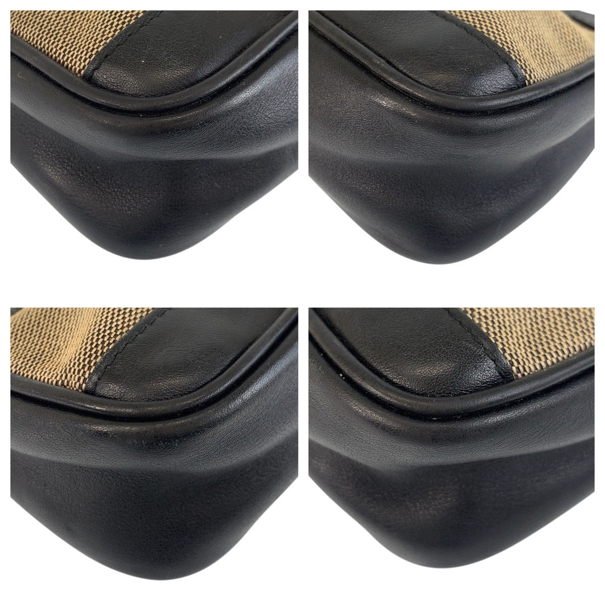 GUCCI Handbag 92820 Canvas, Leather Brown Black SilverMetal Handbag accessory pouch Women Used