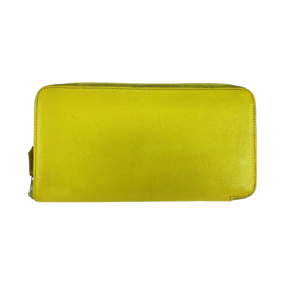 HERMES Long Wallet Purse Epsom Light yellow Long Wallet Purse Azap long silk in Women Used
