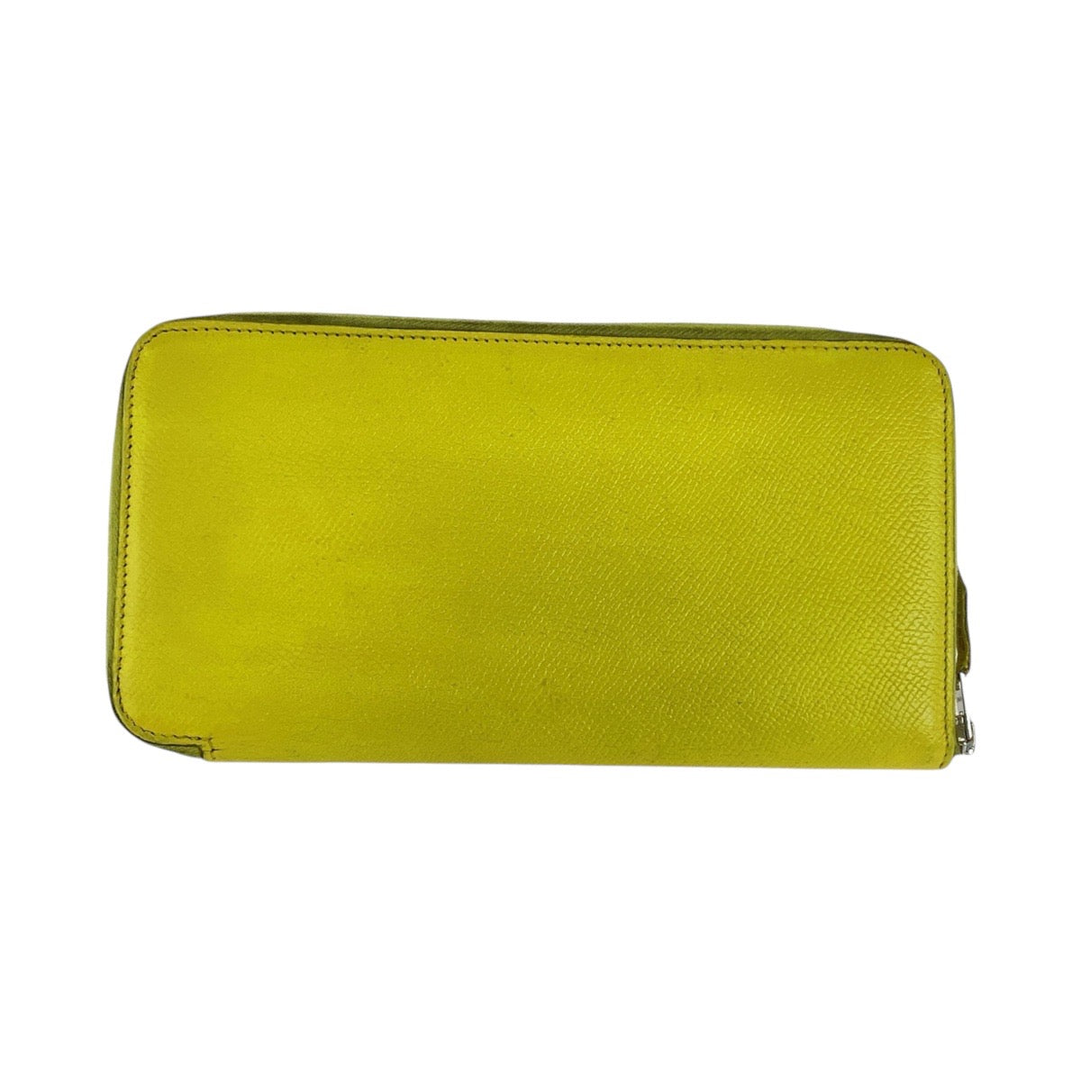 HERMES Long Wallet Purse Epsom Light yellow Long Wallet Purse Azap long silk in Women Used